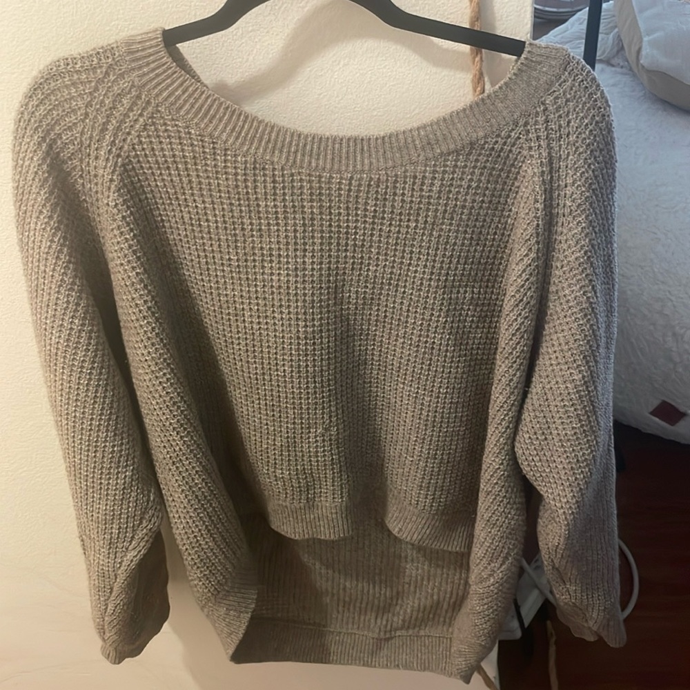VINCE light merino wool sweater light brown.